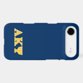 Alpha Kappa Psi Yellow Letters Case-Mate iPhone Case (Back (Horizontal))