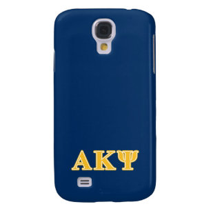 Alpha Kappa Psi Yellow Letters Samsung Galaxy S4 Cover