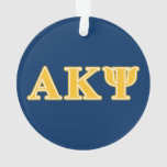 Alpha Kappa Psi Yellow Letters Ornament at Zazzle