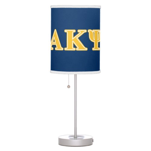 Alpha Kappa Psi Yellow Letters Table Lamp