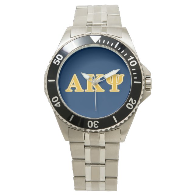 Alpha Kappa Psi Yellow Letters Watch (Front)
