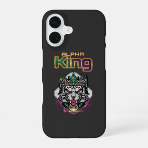 Alpha king motivational iPhone 16 case