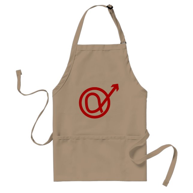 Alpha Male Sign Adult Apron (Front)