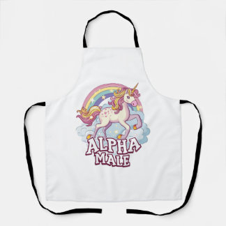 Alpha Male Unicorn Apron