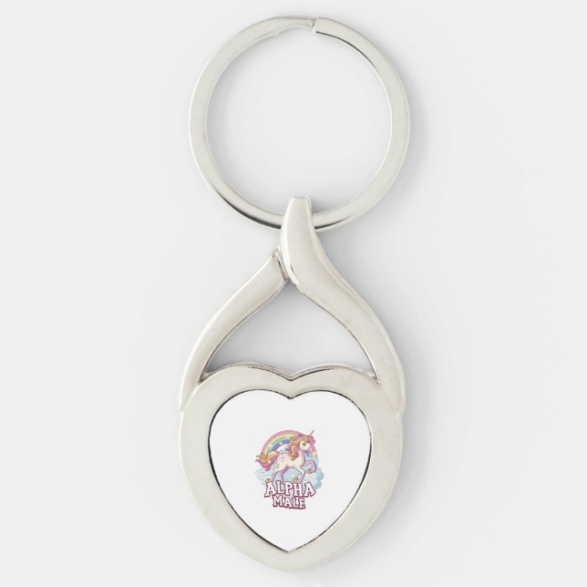Alpha Male Unicorn Keychain (Front)