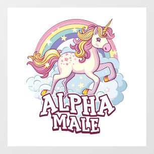 Alpha Male Unicorn Wall Decal