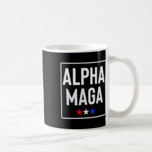 Alpha Mega Trump 2024 Election Design Coffee Mug