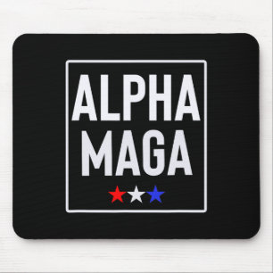 Alpha Mega Trump 2024 Election Design  Mouse Pad
