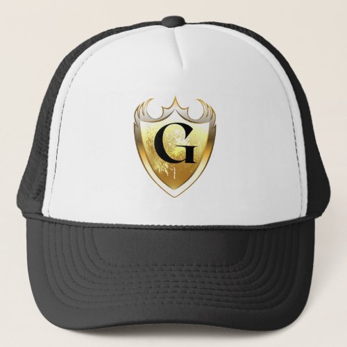 Alpha Monogram G Artistic Letter Everyday Style Trucker Hat
