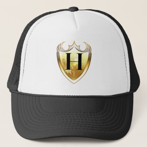 Alpha Monogram H Artistic Letter Everyday Style Trucker Hat