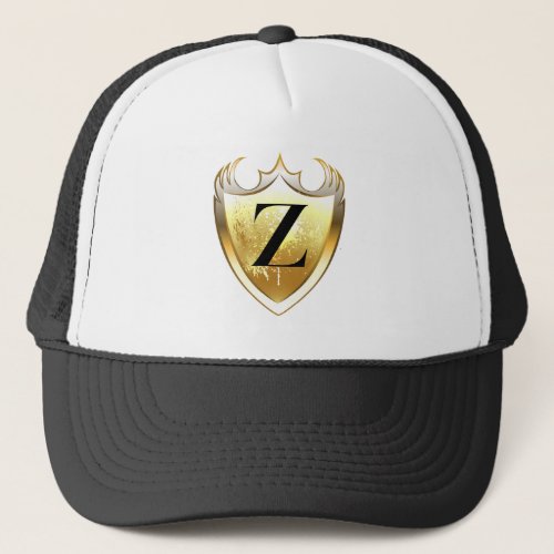 Alpha Monogram Z Artistic Letter Everyday Style Trucker Hat