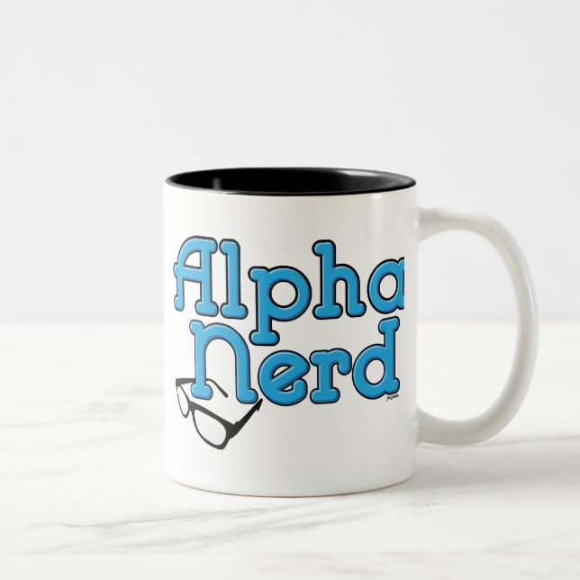 Alpha Nerd Two-Tone Coffee Mug (Right)