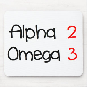 alpha omega mouse pad
