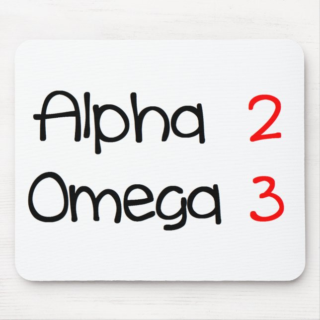 alpha omega mouse pad (Front)