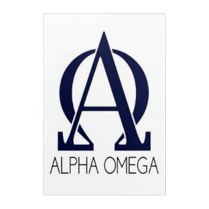 ALPHA & OMEGA SIGN ACRYLIC PRINT