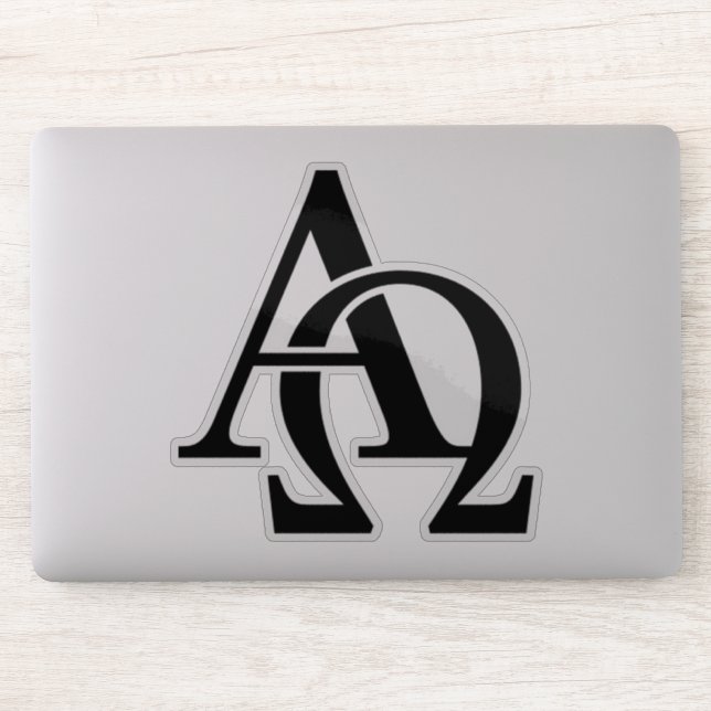 Alpha Omega Sticker (Computer)