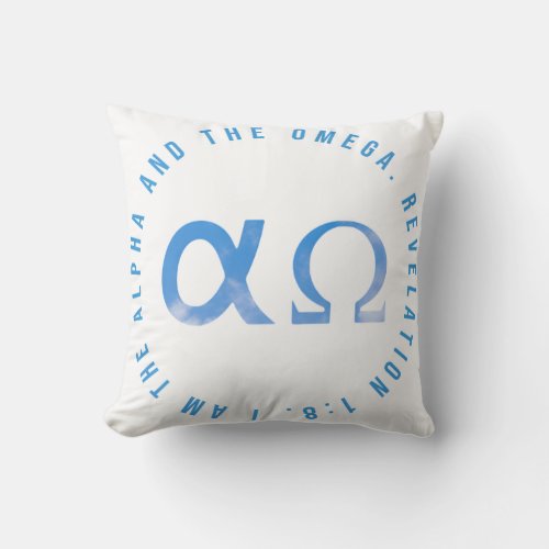 Alpha  Omega T_Shirt Throw Pillow