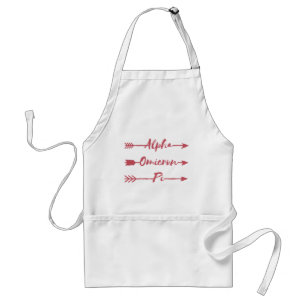 Alpha Omicron Pi Arrow Adult Apron