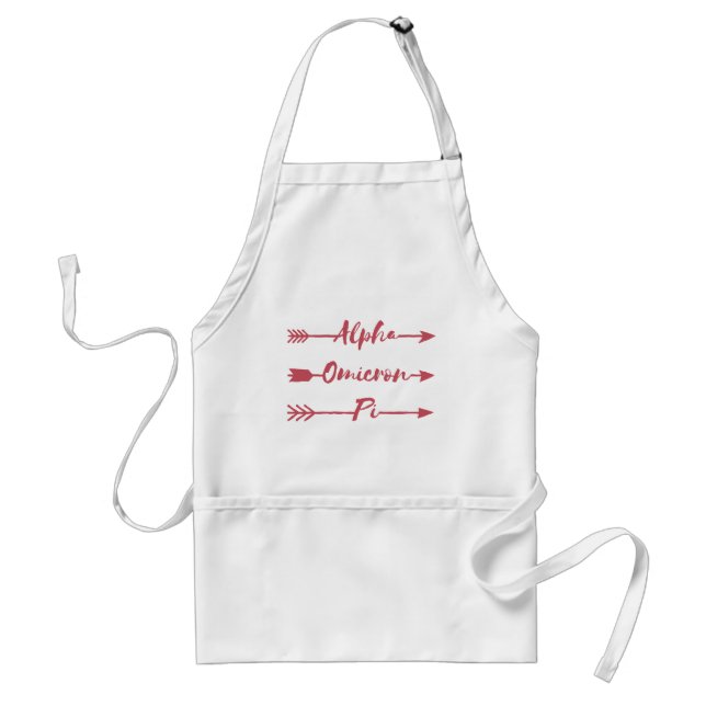 Alpha Omicron Pi Arrow Adult Apron (Front)
