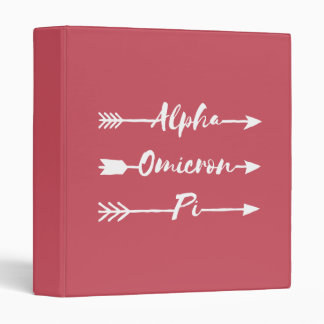 Alpha Omicron Pi Arrow Binder