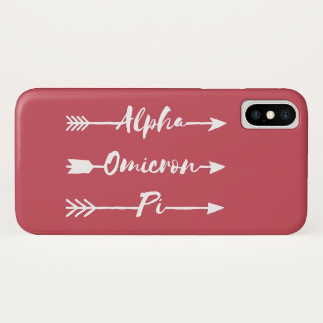 Alpha Omicron Pi Arrow Case-Mate iPhone Case (Back (Horizontal))