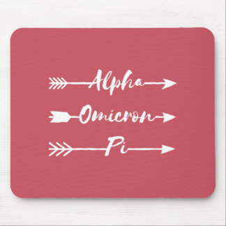 Alpha Omicron Pi Arrow Mouse Pad