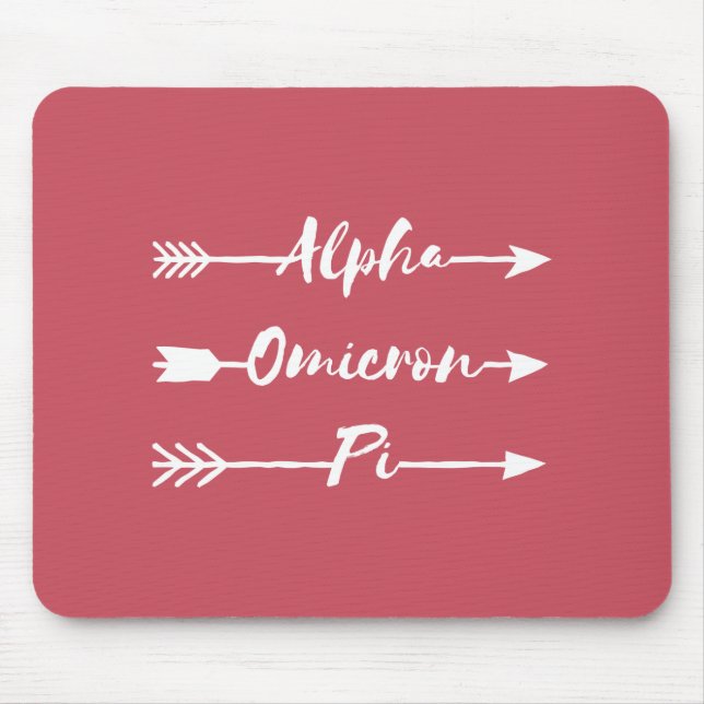 Alpha Omicron Pi Arrow Mouse Pad (Front)