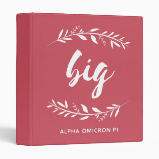 Alpha Omicron Pi Big Wreath Binder