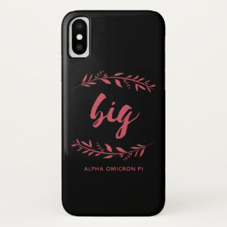 Alpha Omicron Pi Big Wreath iPhone X Case