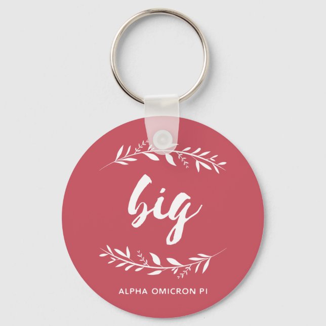 Alpha Omicron Pi Big Wreath Keychain (Front)