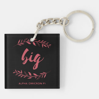 Alpha Omicron Pi Big Wreath Keychain