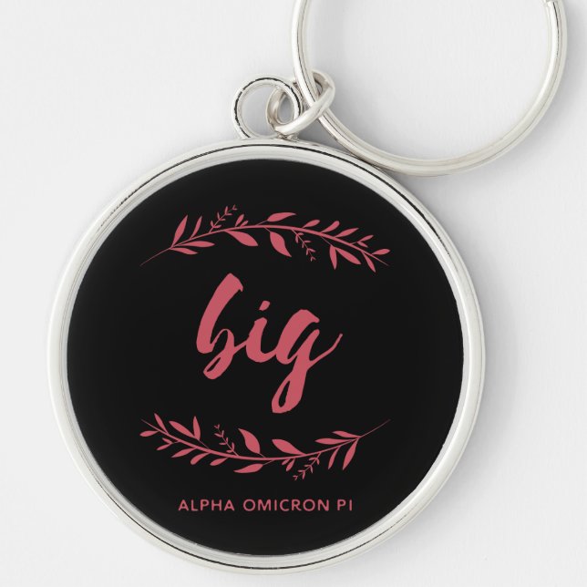 Alpha Omicron Pi Big Wreath Keychain (Front)