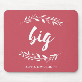 Alpha Omicron Pi Big Wreath Mouse Pad