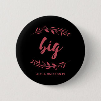 Alpha Omicron Pi Big Wreath Pinback Button
