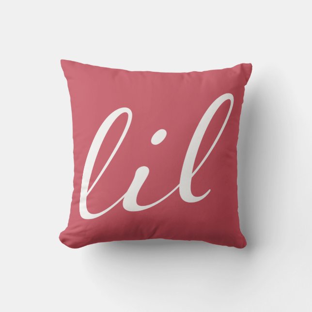 Alpha Omicron Pi Lil Script Throw Pillow (Front)