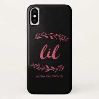 Alpha Omicron Pi Lil Wreath iPhone X Case