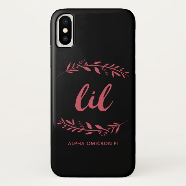 Alpha Omicron Pi Lil Wreath Case-Mate iPhone Case (Back)