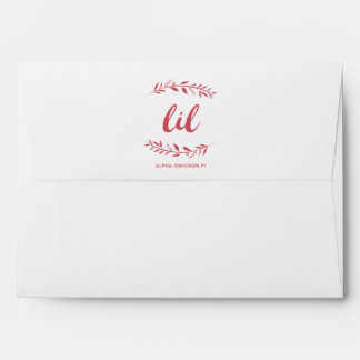 Alpha Omicron Pi Lil Wreath Envelope