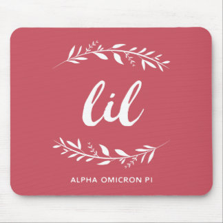 Alpha Omicron Pi Lil Wreath Mouse Pad