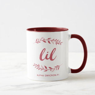 Alpha Omicron Pi Lil Wreath Mug