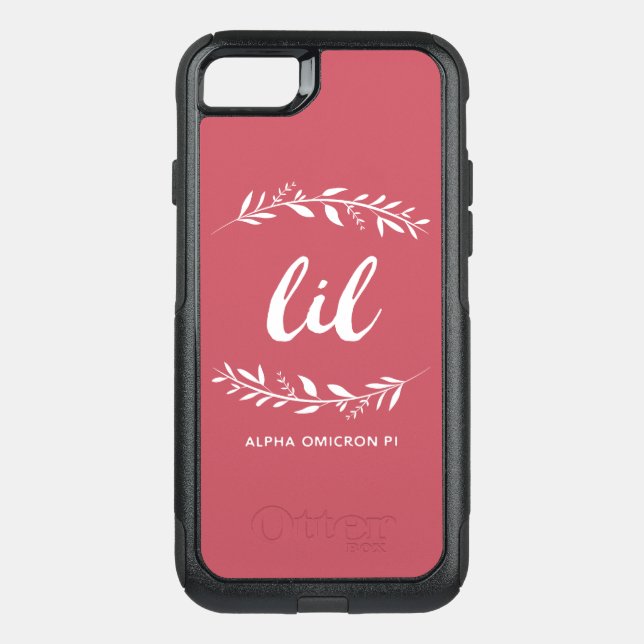 Alpha Omicron Pi Lil Wreath Otterbox iPhone Case (Back)