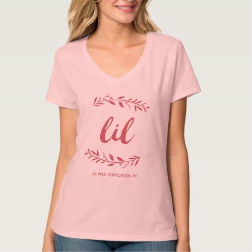 Alpha Omicron Pi Lil Wreath T_Shirt