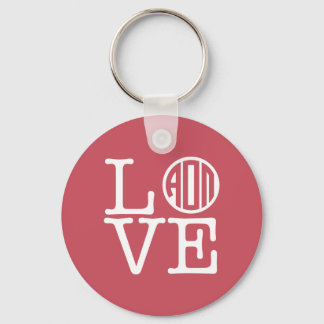 Alpha Omicron Pi Love Keychain