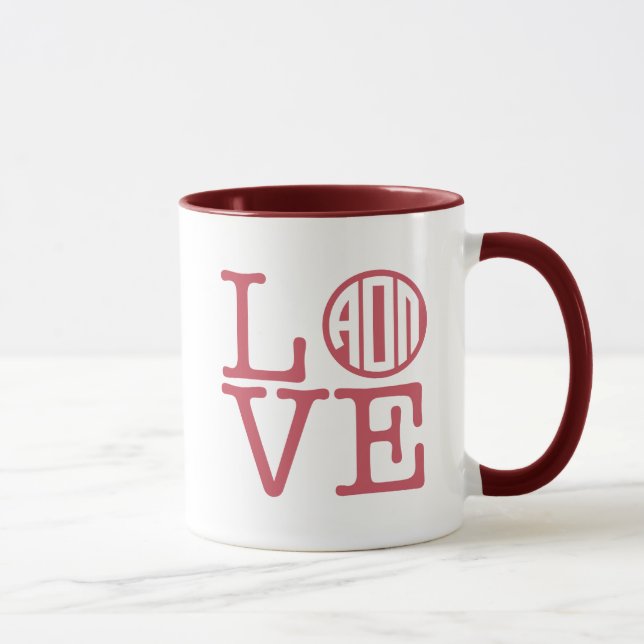 Alpha Omicron Pi Love Mug (Right)