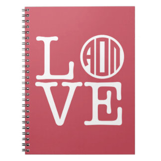 Alpha Omicron Pi Love Notebook