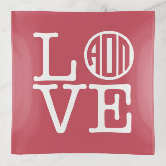 Alpha Omicron Pi Love Trinket Tray