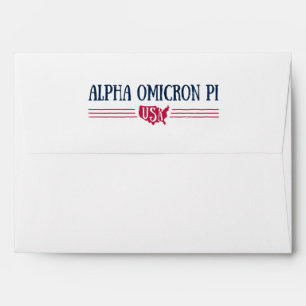 Alpha Omicron Pi USA Envelope