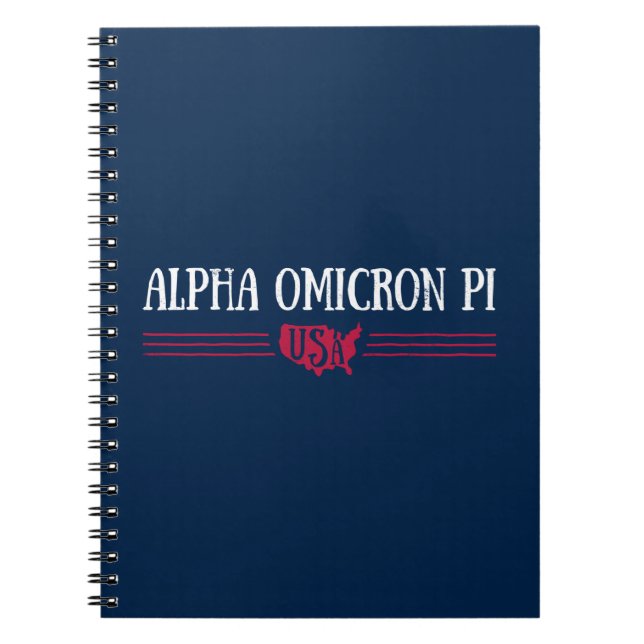 Alpha Omicron Pi USA Notebook (Front)