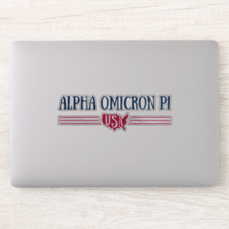 Alpha Omicron Pi USA Sticker