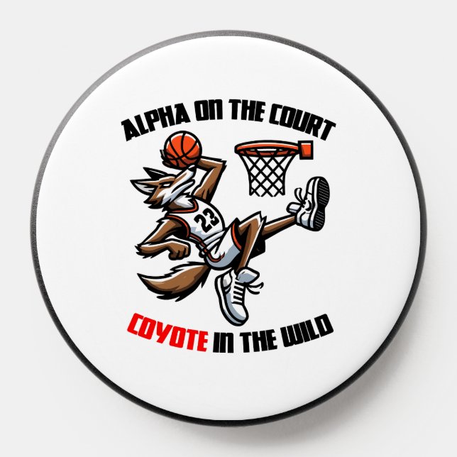 Alpha on the court Coyote in the Wild PopSocket (Popsocket)